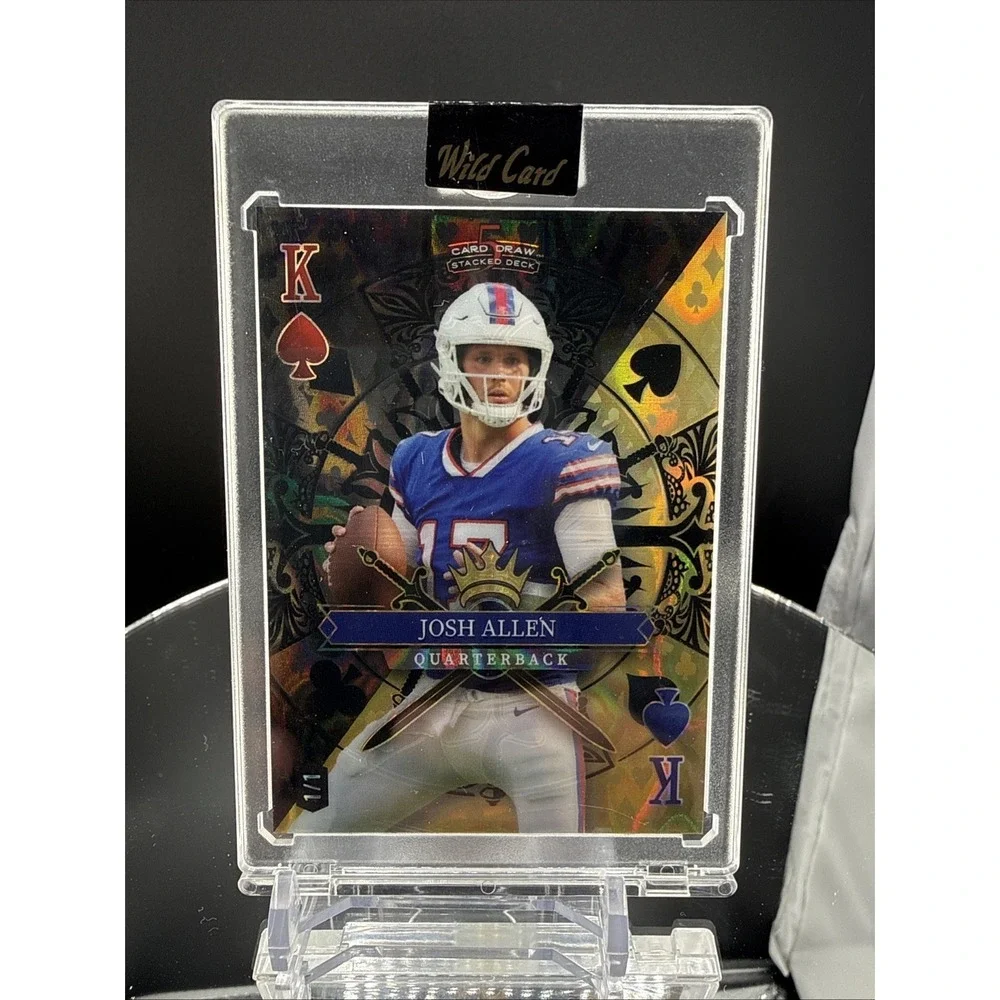 Wild Card 2024 Stacked Deck Jumbo Josh Allen Single Diagonal King 1/1